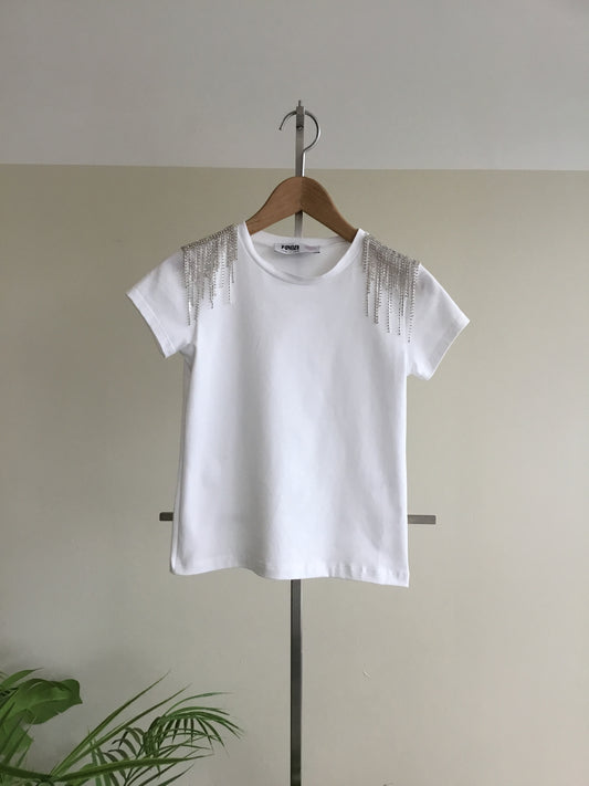 T-shirt CK60313 tg xs-xl col bianco