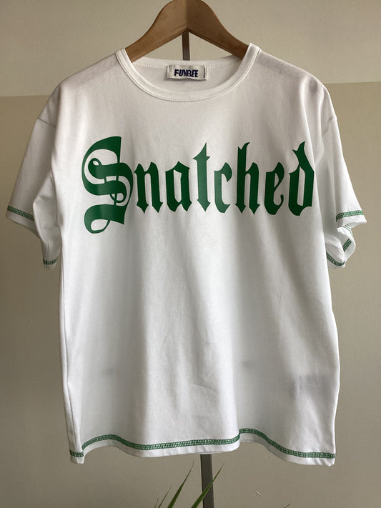 T-shirt FM5953 Xs-XL col bianco/verde