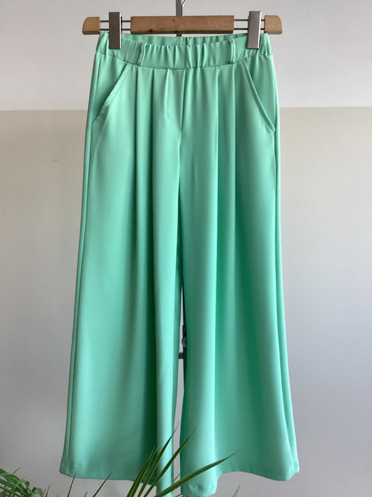 Pantalone A6213 tg 8-16 col verde menta